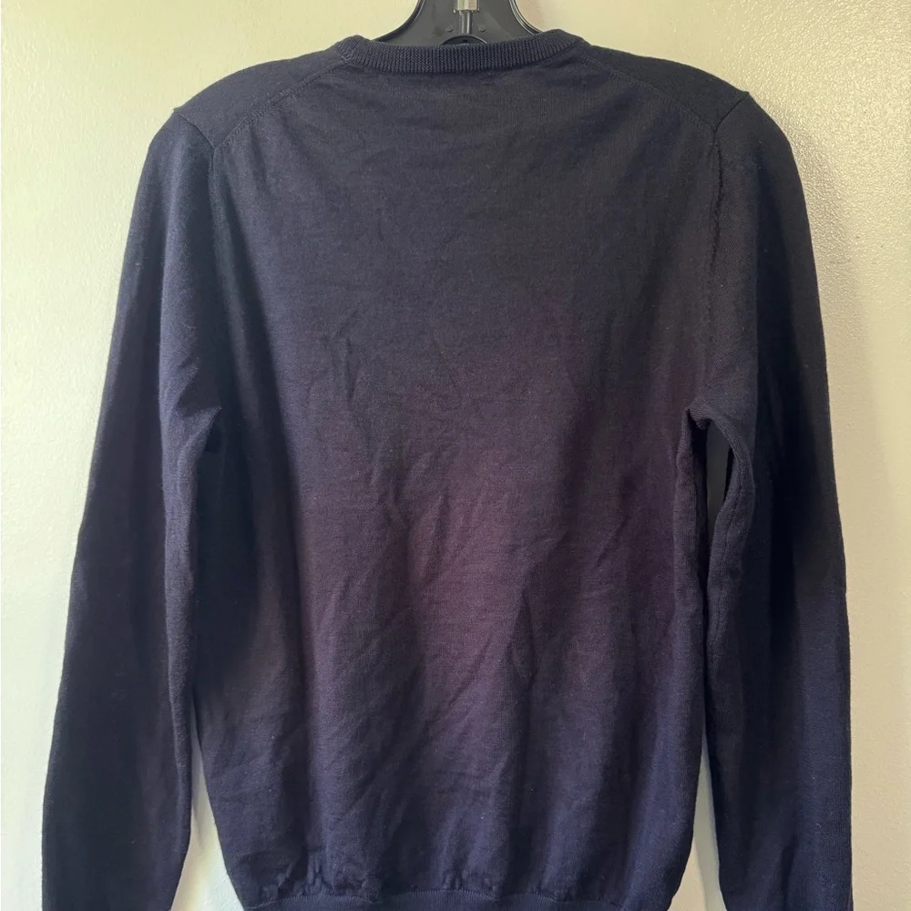 Suitsupply Crew Neck Navy Knit Sweater